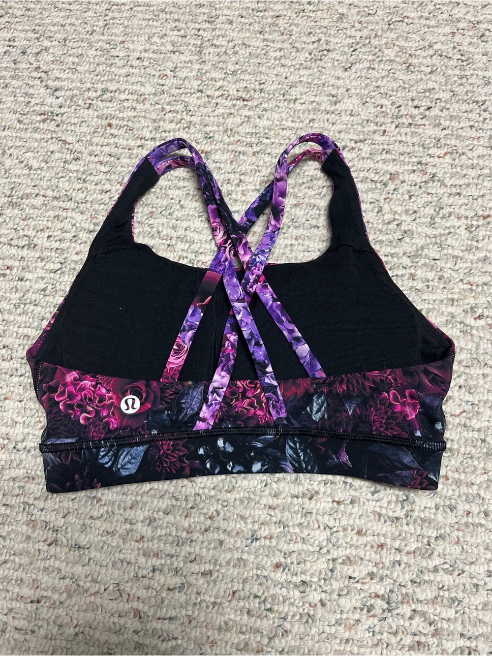 Lululemon sports bra. Athletic. Purple pink floral
Size 4. - Picture 3 of 5